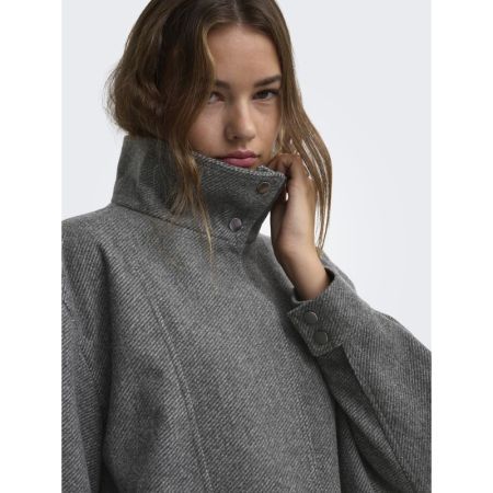 ONLASTA HIGH COLLAR BOMBER JAC 179074 Dark Gre