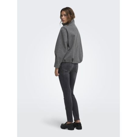 ONLASTA HIGH COLLAR BOMBER JAC 179074 Dark Gre