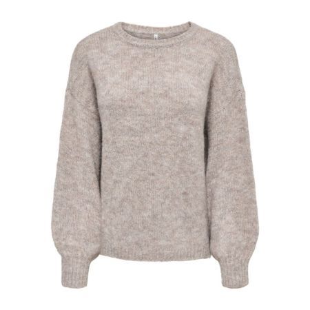 ONLNELLIE LS O-NECK KNT NOOS 278275007 Mocha