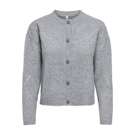 ONLBEAUTY LS O-NECK EMB CARDI 179075001 Mediu