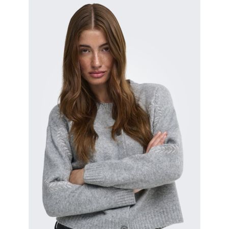 ONLBEAUTY LS O-NECK EMB CARDI 179075001 Mediu