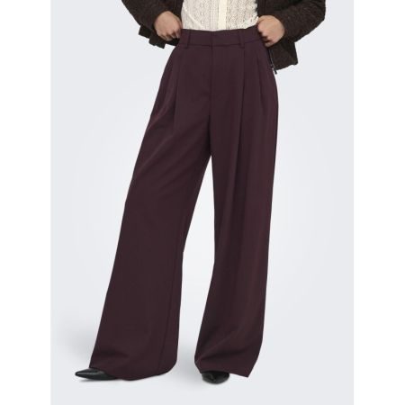 ONLSONJA HW WIDE PLEAT PANT TL 184723 Fudge