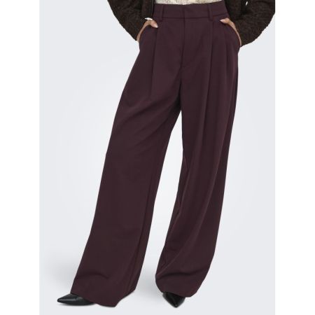 ONLSONJA HW WIDE PLEAT PANT TL 184723 Fudge