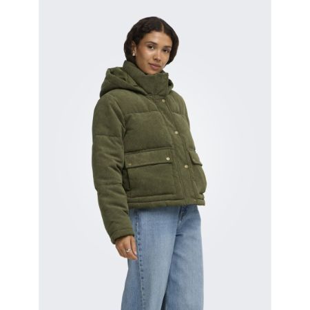 ONLZAHARA CORDUROY PUFFER CC O 206830 Burnt Ol