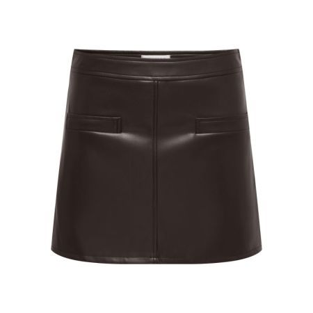 ONLNELI HW FAUX LEATHER SKIRT 244915 Chocolat