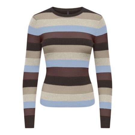 ONLIBI LS O-NECK RIB CC KNT 237375009 Coffe