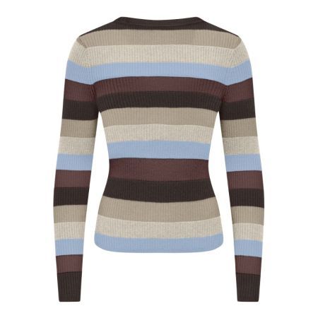 ONLIBI LS O-NECK RIB CC KNT 237375009 Coffe