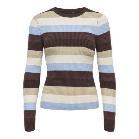 ONLIBI LS O-NECK RIB CC KNT 237375009 Coffe