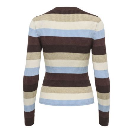 ONLIBI LS O-NECK RIB CC KNT 237375009 Coffe