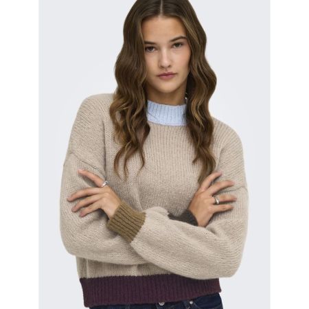 ONLOLINA LS CONTRAST HIGHNECK 193179011 Cashm