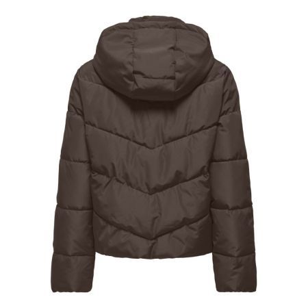 ONLCLAIR PUFFER HOOD JACKET CC 237395 Chocolat