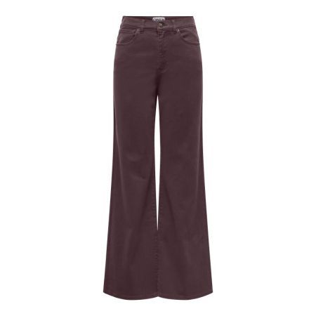 ONLMADISON-SILLE HW WIDE PANT 184723 Fudge
