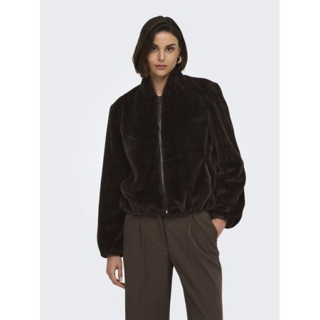 JDYMACY FAUX FUR BALLOON JACKE 244915001 Choco