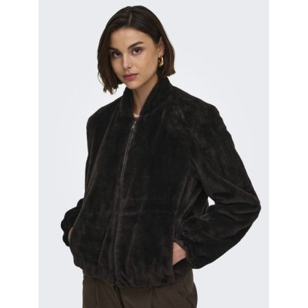 JDYMACY FAUX FUR BALLOON JACKE 244915001 Choco