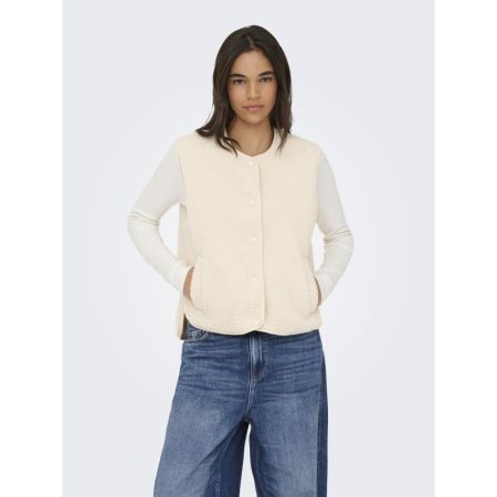 JDYSIMINA TEDDY WAISTCOAT OTW 189959 Pumice S