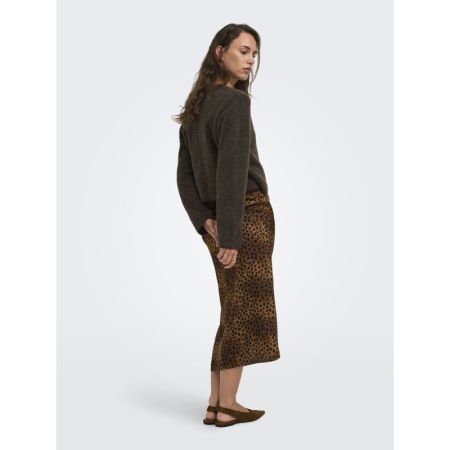 ONLLIVA LS V-NECK WRAP KNT 244915001 Choco