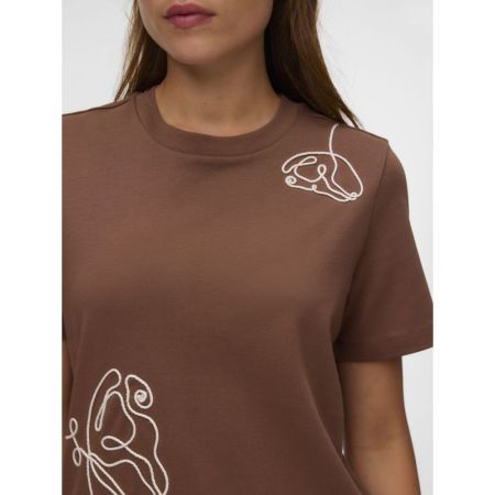 VMIRENE SS O-NECK T-SHIRT JRS 288475002 Cocoa