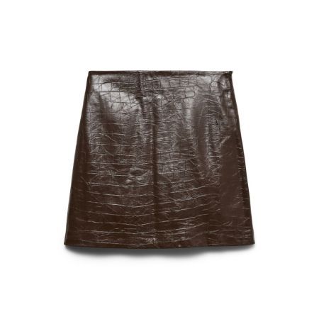 VMCARLY HW SHORT COATED SKIRT 288475 Cocoa Br
