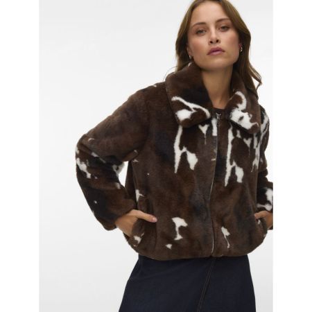 VMSONJACOLLEEN SHORT JACKET BO 297957001 Choco