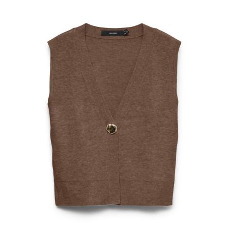 VMAGUEDA SL V-NECK VEST BOO 288475 Cocoa Br