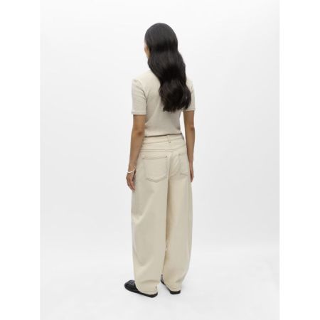OBJRABEA MW LO BARREL JEANS E 309083001 Beige