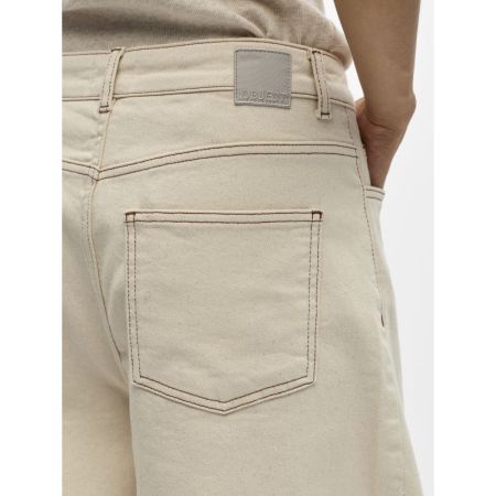 OBJRABEA MW LO BARREL JEANS E 309083001 Beige