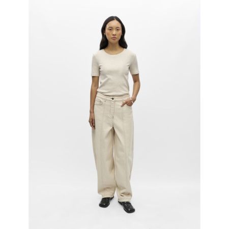 OBJRABEA MW LO BARREL JEANS E 309083001 Beige