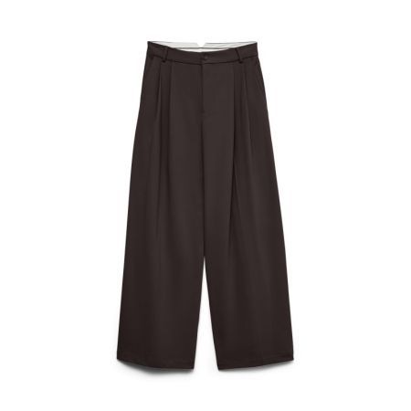 VMSTELLA MW WIDE PLEAT PANT NO 297957 Chocolat