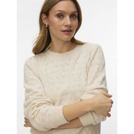VMDOFFY STITCH LS O-NECK PULLO 222913002 Birch