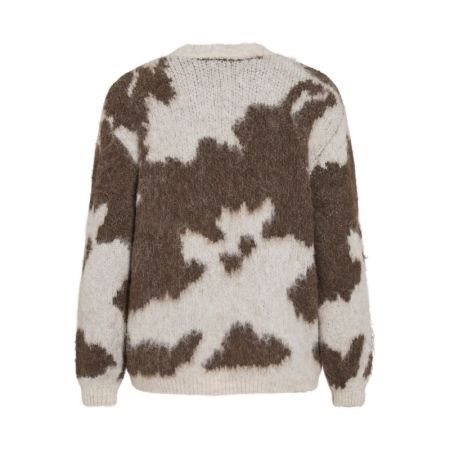 VIVENLA O-NECK L/S JACQUARD KN 262675001 Super