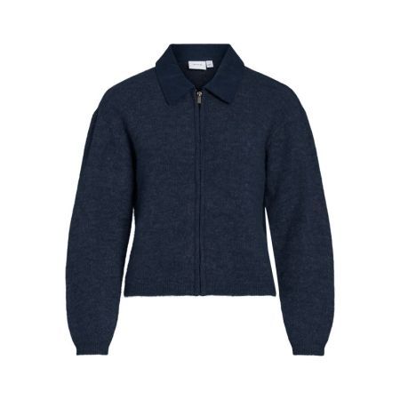 VICIPA COLLAR L/S KNIT CARDIGA 227515001 Navy