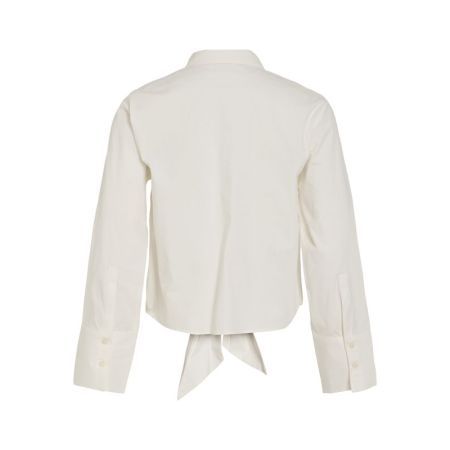 VILATINA L/S TIE SHIRT 177862 Snow Whi