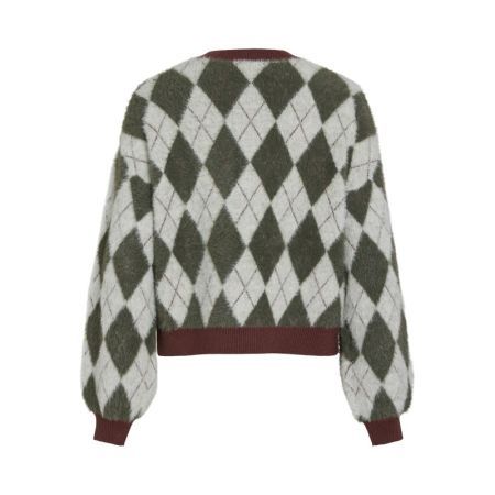 VITJEBBI O-NECK LS JAQUARD KNI 253562001 Fores