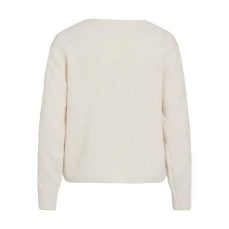 VIHILDE L/S BOATNECK LACE KNIT 177853 Birch