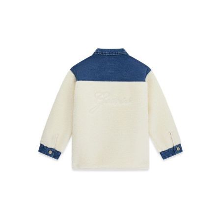 SHERPA LS JACKET W/DNM DETAILS G012 CREAM WHIT