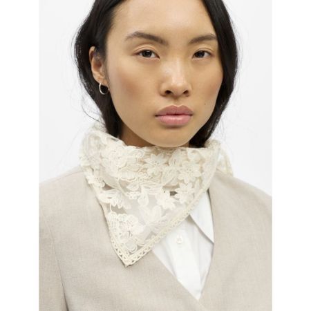 OBJALICE LACE SCARF REP 178031 White