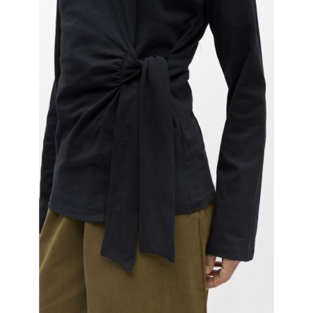 OBJGIMA KAIJA L/S RE TIE T-SHI 177981 Black