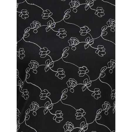 JDYLEMON L/S EMB O-NECK TOP JR 177911002 Black