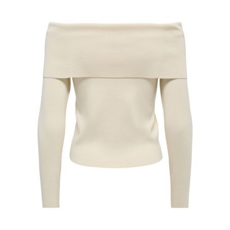 JDYASTRA L/S OFF SHOULDER PULL 196844 Whitecap
