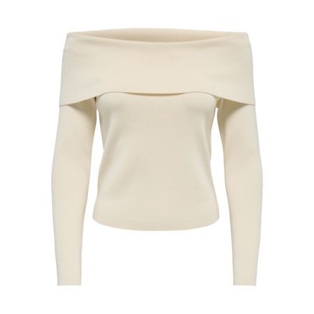 JDYASTRA L/S OFF SHOULDER PULL 196844 Whitecap