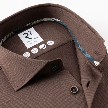 WIDESPREAD DOBBY TECHNICAL KNI 041 BROWN