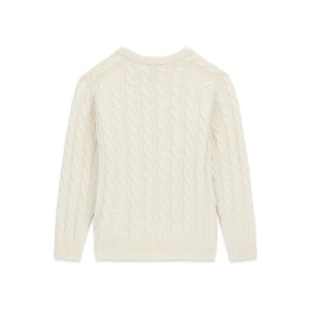 LS SWEATER G012 CREAM WHIT