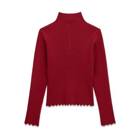 LS MIDI SWEATER  G532 CHILI RED