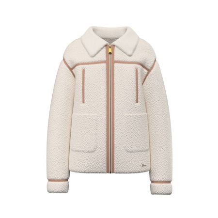 SHERRA LS JACKET W/ZIP G012 CREAM WHIT