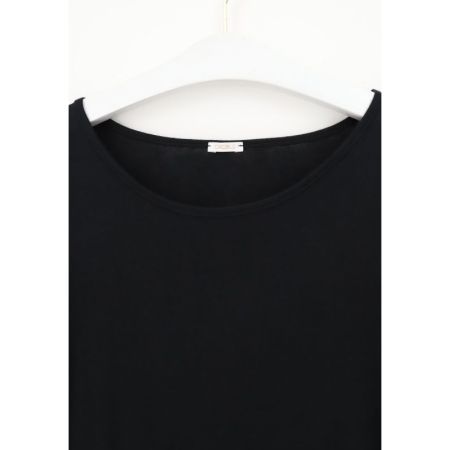 PERFECT LINE CASHMERE-T-SHIRT  9999  BLACK
