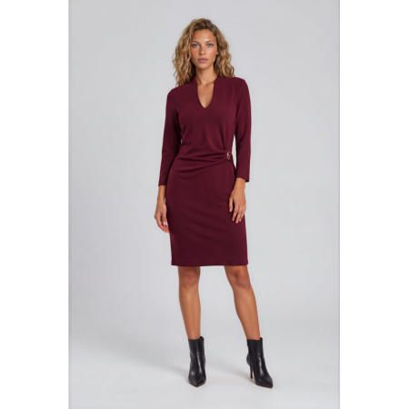 DRESS NEW BURGUNDY