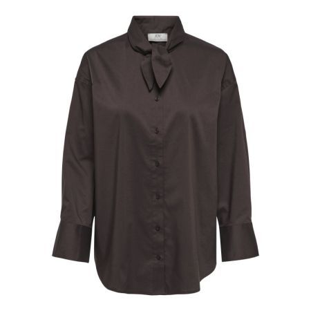 JDYVITA L/S BOW DETAIL SHIRT W 238815 Chocolat