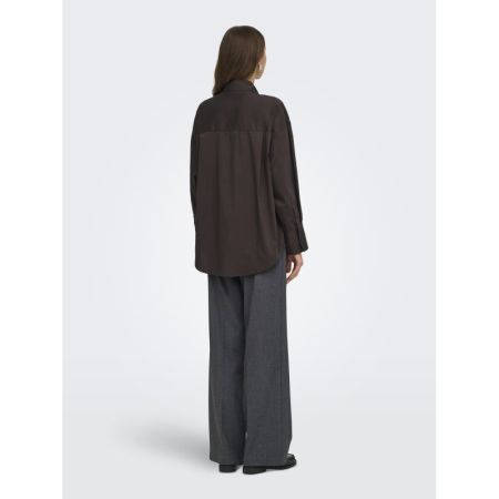 JDYVITA L/S BOW DETAIL SHIRT W 238815 Chocolat