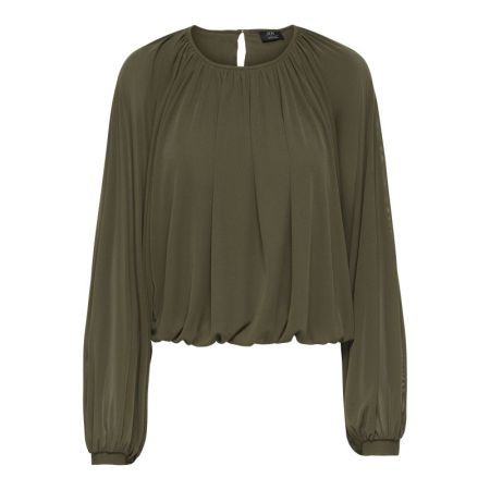 JDYUSO L/S BUBBLEHEM TOP JRS 303183 Teak