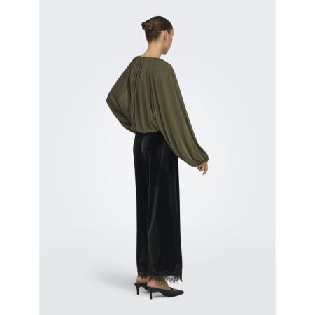 JDYUSO L/S BUBBLEHEM TOP JRS 303183 Teak